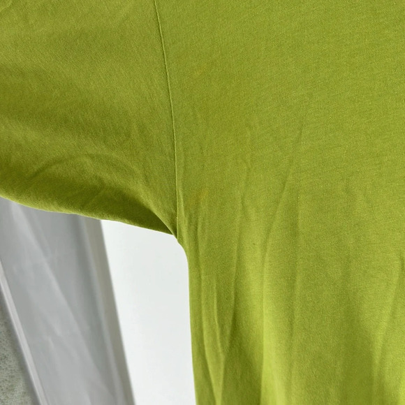 Free People Beach Avocado Green Shapless Sharkbite Hem Dress - Picture 5 of 5